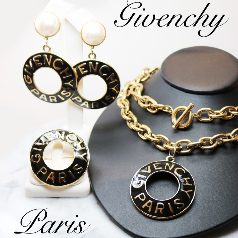 ⚜️ Givenchy Paris Brooch and Necklace Fine Jewelry Parure *Earrings Not Included
